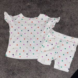 Colorful Polka Dot Toddler Outfit